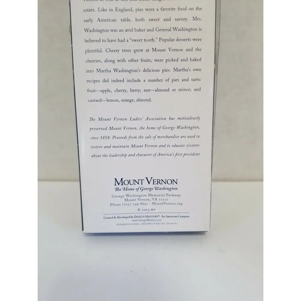 Mount Vernon The Home Of George Washington Pie Server-George Washington Handle